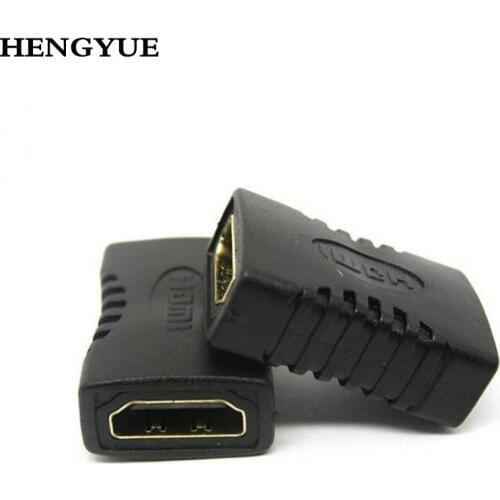 Wholesale price ! HDMI Female to Female Coupler Extender Adapter Connector F/F for HDTV HDCP 1080P 28apr18 200pcs/lot