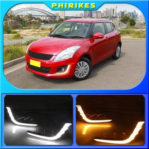 For Suzuki Swift 2014 2015 2016 LED DRL headlight daytime running lights fog lights cover headlight fog lamps day light daylight
