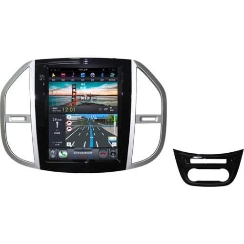 PX6 Car Bluetooth Screen Tesla Android 9.0 GPS Navigation Multimedia For Mercedes Benz Vito 2016 Radio Stereo DSP Head Unit