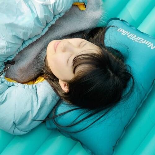 Self Inflating Pillow Sponge Ultralight Folding Compact inflatable Pillows Outdoor Travel Pillow Camping Pillow