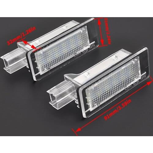 LED Number License Plate Light For Renault Captur J5 Fluence Zoe BFM Laguna 2 3 Espace 4 Grand Scenic 2 3 Latitude Dacia Lodgy