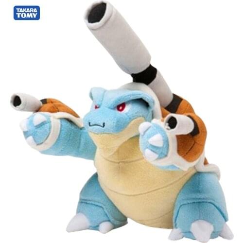TAKARA TOMY 25cm Pluchen Speelgoed Katoen Filler Pokemen Blastoise Water Arrow Schildpad Kussen Pop Voor Kinderen Gift