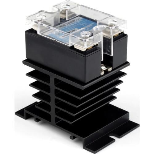HWEXPRESS Solid state relay 40A and Radiator 1 set Output voltage 25-480VAC Single phase voltage regulation