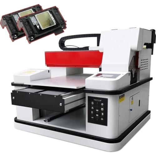 Full Automatic 12-color Flatbed UV Printer A3+ Size With 2pcs XP600 Printhead For Cylinder Phone Case Acrylic Metal Wood Glass