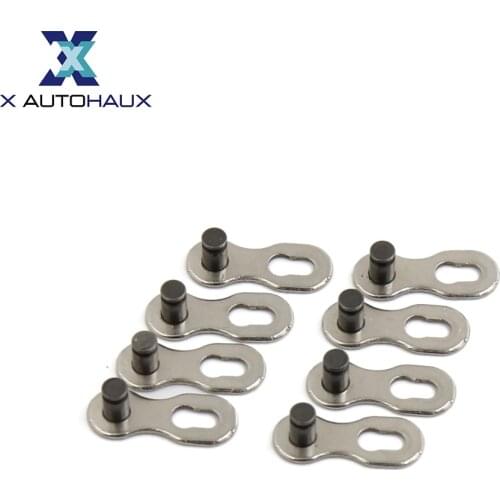 X Autohuax 4 Pair Mountain Bike Road Bicycle Quick Release Master Power Chain Link Buckle Connector Lock Set for 8 9 10 Speed