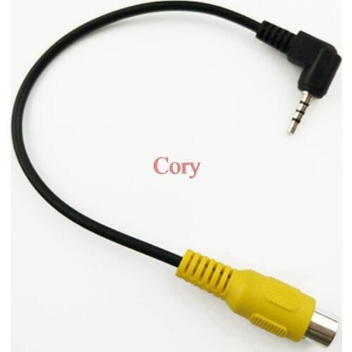1pc RCA lotus head (female) to GPS navigation 2.5mm interface av-in (male) for reversing camera CZYC