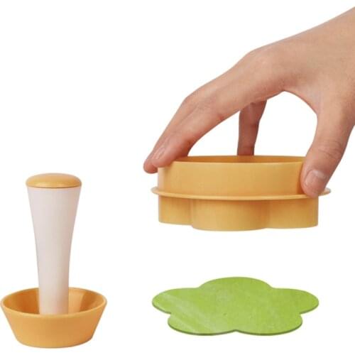 2Pcs/Set DIY Baking Tools Plastic Fondant Pressed Tool Plunger Style Biscuit Cutter Multi Purpose Cookie Mold