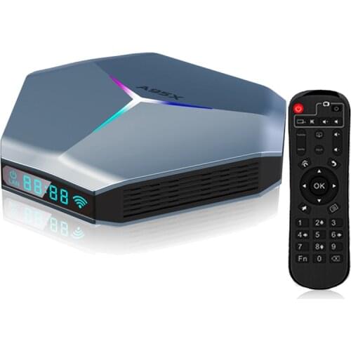 8K A95X F4 AIR Smart TV Box Android10.0 Amlogic S905X4 HD Media Player WiFi E9P4 RGB Light Support 5G Dual Wifi Google Player