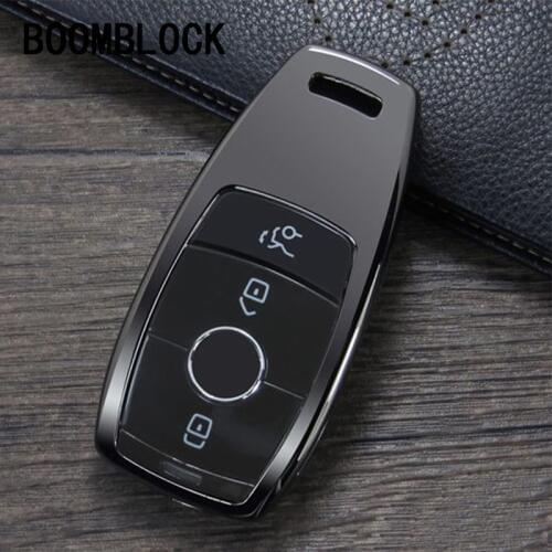 BOOMBLOCK 1PCS Car-Styling For Mercedes W213 AMG 2017 Benz E Class Zinc alloy Car Key Cover Case Shell Auto Accessories