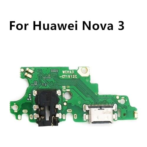 For Huawei Nova 3 USB Charger Port Dock Connector PCB Board Ribbon Flex Cable Charging Port Component Replacement Spare P