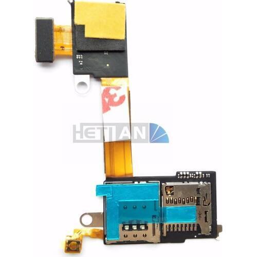 For Sony Xperia M2 Button Key And Volum SD TF Memory Card flex + sim card flex Reader Phone Repair Part