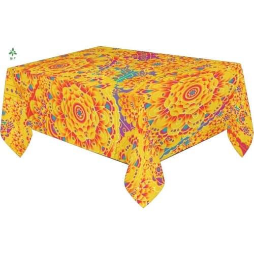 Interesting Printed Leaf Tablecloth Can Be Used For Picnic Barbecue Restaurants
