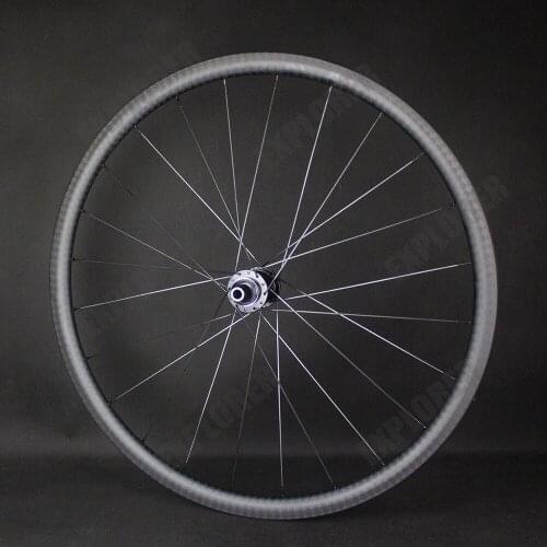 700C 12K 30mm Depth Carbon Road Bike Wheelset Disc Brake DT350/DT240 Carbon Road Disc Brake Durable and Superlight Free Shipping