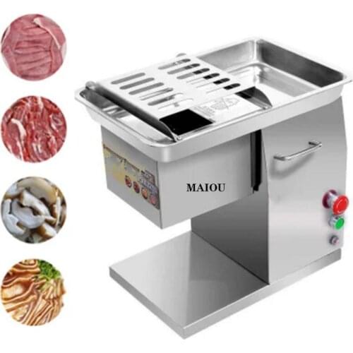 Commercial Meat Slicer Electric Meat Cutter Stainless Steel Chopper Meat2-20mm Thickness 400KG/h 110/220V 600W