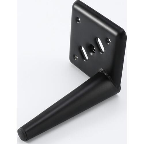 Pack of 4pcs) Black Furniture Table Stand Legs Iron finish Bathroom Cabinet Leg Sofa Bed Feet H=150mm