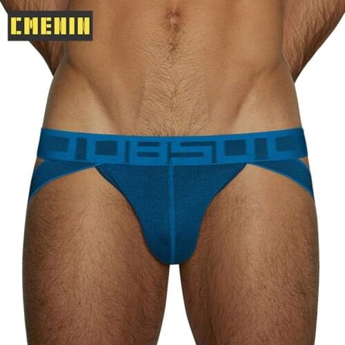 CMENIN BS Cotton Sexy Gay Underwear Men Thong Men Jockstrap Trunks G String men Penis Pouch Gay Underwear Cueca BS3127