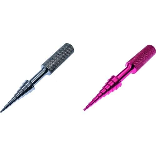 2 Pcs Bearing Steering Hub Carrier Disassembly 2-14mm for HSP Tamiya HPI Kyosho RC Car, Pink & Titanium