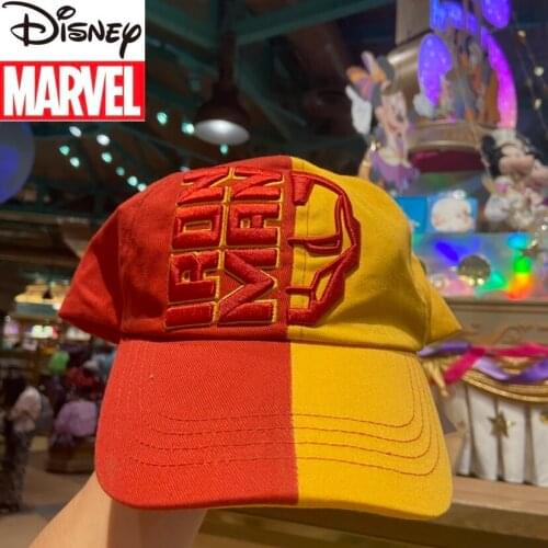 Disney 2021 Genuine Marvel Iron Man Cartoon Adult Hat Adjustable Ladies Baseball Cap Fashion Casual Outdoor Peaked Hat Sun Hat