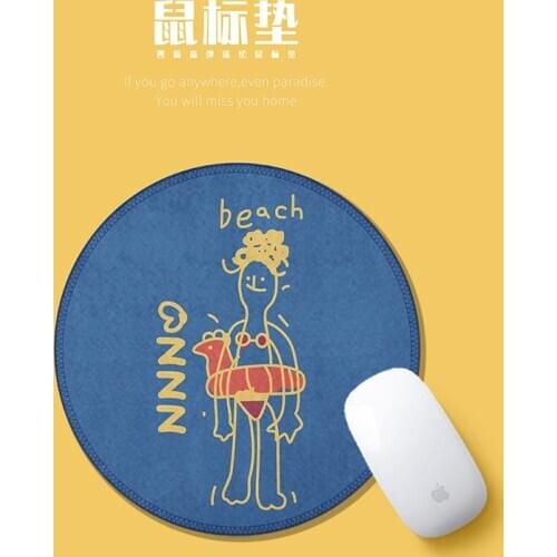 Cute Abstract Character Mouse Pad Student Computer Mouse Non-slip Notebook Pad Office Keyboard Protection Pad Table Mat