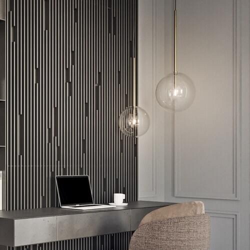 Nordic Bubble Ball Restaurant Chandelier Creative Personality Glass Ball Clothing Store Bar Bedside Bedroom Single Chandelie