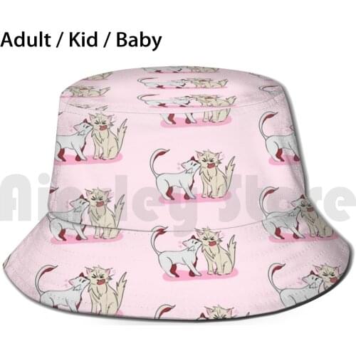 Todobaku Kitties Sun Hat Foldable UV Protection Todoroki Shouto Bakugo Katsuki Todobaku Bakutodo Bnha