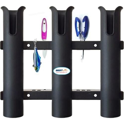 Fishing Rod Rack Rod Holders Tube Rod Racks with Reel and Tools Slot for Rod Fishing Deep Sea Fishing and Trolling Fishing Tools
