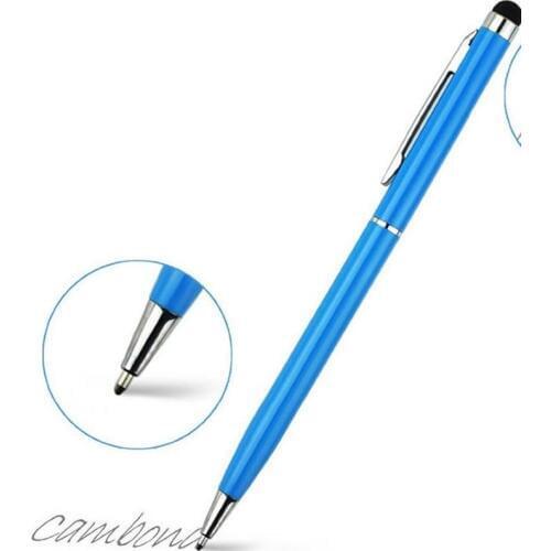 2 in 1 Slim Universal PhoneTablets Touch Stylus Pen Drawing Ballpoint Pen For Ipad Iphone8 x Samsung Support Custom Logo