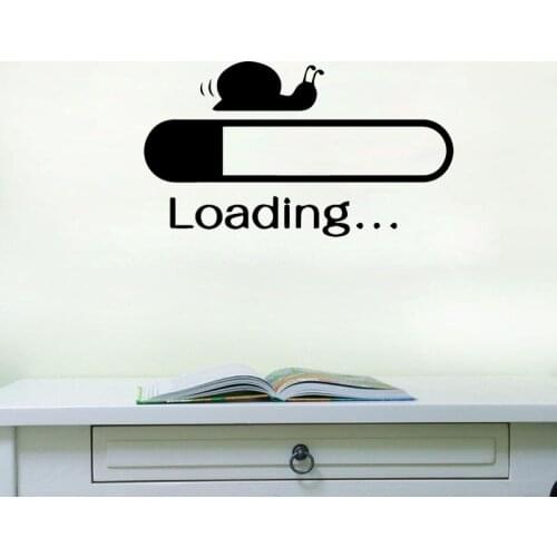 Creative Snail Loading Wall Sticker Kids Children Rooms Decoration Self Adhesive Bedroom Home Decor Nursery Wall Decals Poster