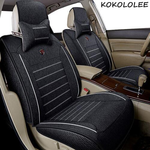 Kokololee Universal flax Car Seat covers for Ford all models focus fiesta s-max mondeo explorer ecosport car styling accessories