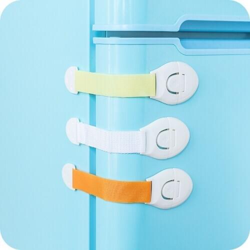 10PCS/SET Child Lock Protection Of Children Locking Doors For Kids Safety Plastic Locks Cabinet Fridge