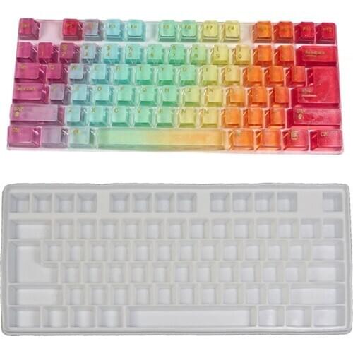 DIY Computer Keyboard Shape Silicone Mold Natural Handmade Soap Chocolate Candy Mould Craft Resin Clay Decorating Tools
