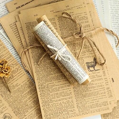 57sheets/pack Retro material paper Diary Papers Scrapbooking Material DIY Scrapbook Folding Vintage Decor Craft Art Handmade