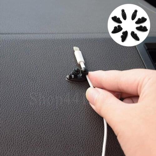 8Pcs Car Cable Clip 3D Car Sticker accessories styling For Mazda 2 3 5 6 cx3 cx5 cx7 cx9 rx8 mx5 mx3 rx7 323 mx6 accessories