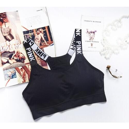 Young girl bra, beautiful back tube top, letter style sling wrap chest, no steel ring comfortable bra teenage girls clothing