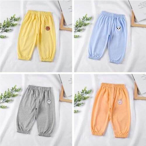 100% Cotton Kids Pants Children Summer Thin Trousers Toddler Boy Pants Baby Casual Harem Pants 2021 New