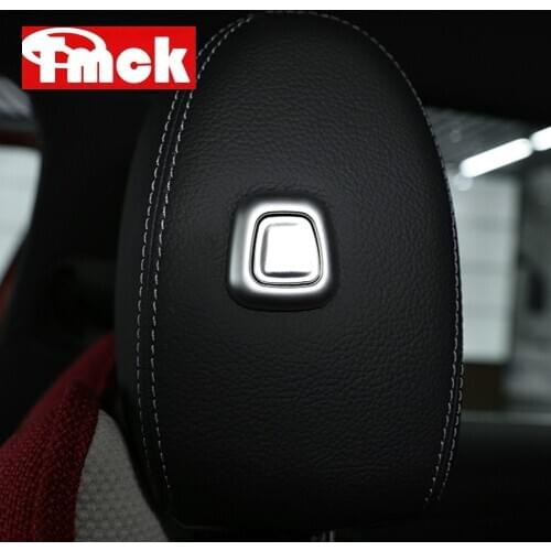 For Mercedes Benz A B GLE GLS GLB Class W177 W167 W247 2019 2020 Car Accessories Headrest Lifting Button Adjusting Cover Trim