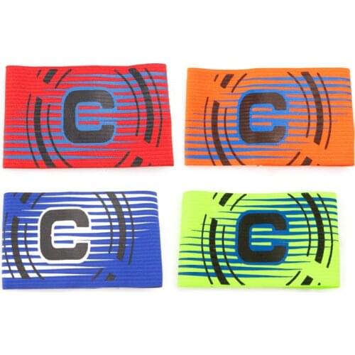 Football Captain Armband Elastic Adjustable Arm Band Leader Soccer Competition