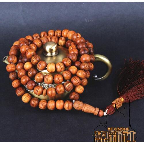 India agate bracelet classical Antique Walnut 99 scented Beads Bracelet hand Rosary Beads