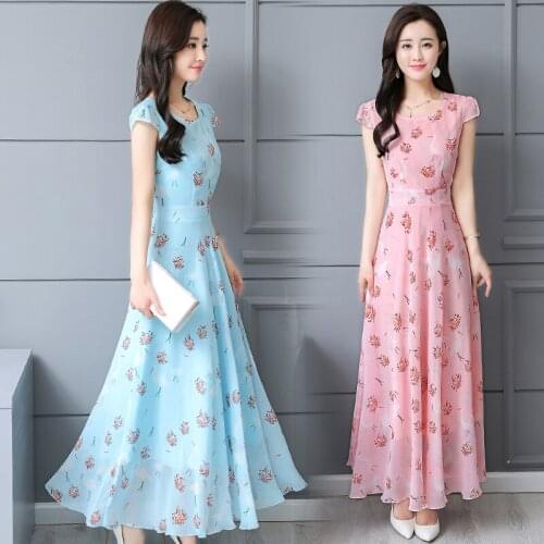 LUKAXSIKAX Summer Chiffon Dresses