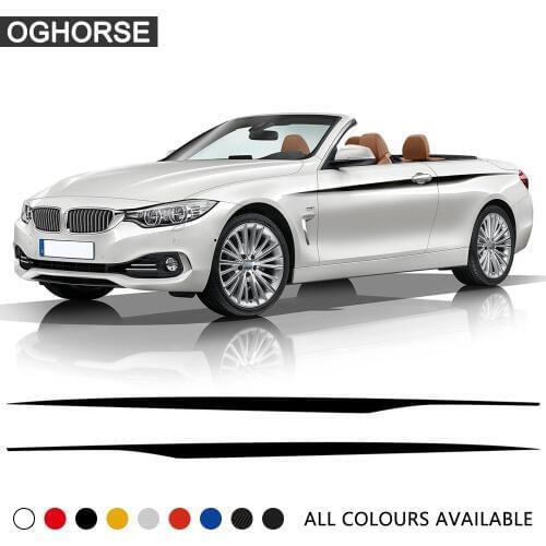 M Performance Door Side Stripes Waistline Body Stickers Decal for BMW 4 Series F32 F33 420i 428i 435i Car Styling Accessories