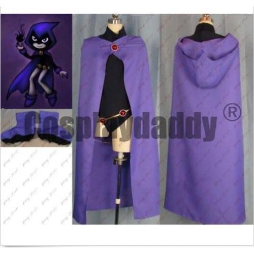 Manga Hero Raven Halloween Cosplay Costume Whole Set