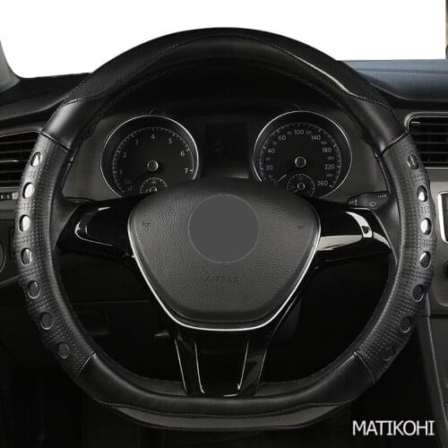 MATIKOHI Carbon Fiber Leather Car Steering Wheel Cover For Mazda 2 3 5 6 7 8 CX3 CX5 CX7 CX98 CX9 MX5 MX7 RF Version