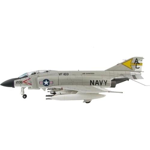 1/72 U.S. Navy Marine Corps F4 F-4J Ghost VF-103 Squadron Carrier Aircraft Aircraft Model Military Weapon Adult Collectible Toys