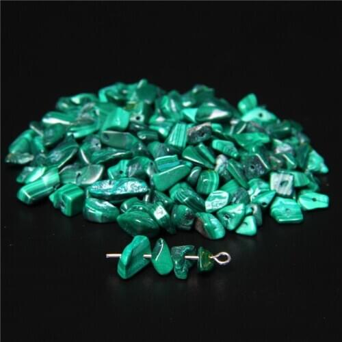 Natural Malachite Chip Bead Irregular Healing Stone Chip Loose Bead For jewelry making DIY Bracelet Necklace Earing Bless peace