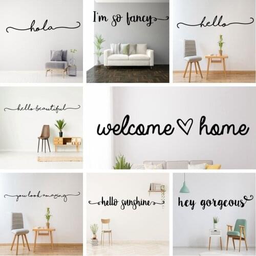 New Quotes Phrase Love Home Wall Sticker Art Decal Wall Stickers Murals For Home Decor Living Room House Decoration Sticker