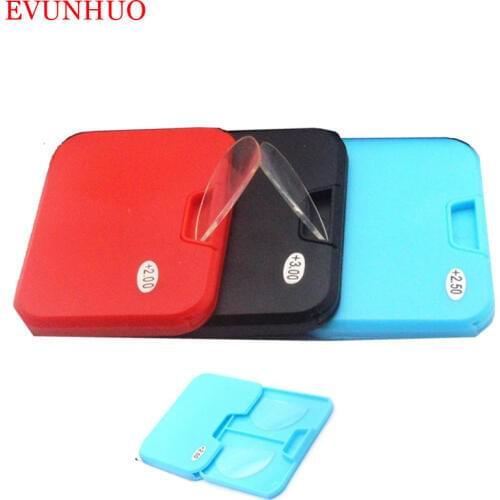 New Mini Adjustable Strength Bifocal Stick-on Reading Glasses Lens Men Women No Arm TR Magnifying Presbyopic Eyeglasses 1.0-3.0