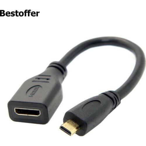 Micro HDMI Type D Male To HDMI Type A Female Cable Adapter Converter Male-Female Connector 1080P For Monitor Monitor