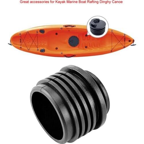Kayak Canoe Marine Replacement Accessory Rubber Black Kayak Scupper Plugs, Easy to Use