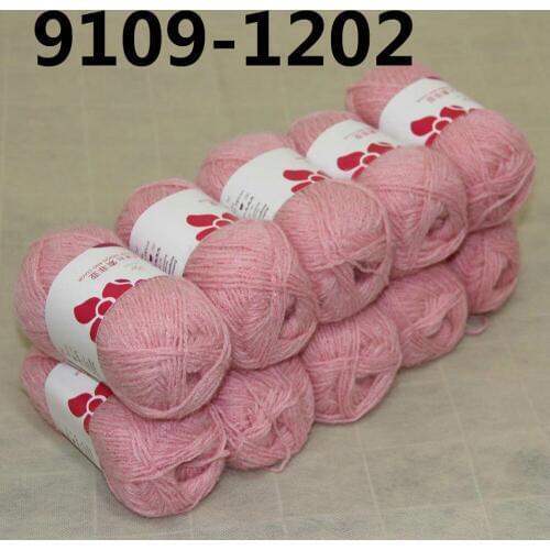 SALE 10 BallsX50g 4ply Mohair Ribbing Wool Hand Yarn Knitting Soft 9109-1202