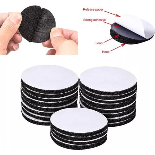 60mm Strong Self Adhesive Fastener Dots Stickers Velcros adhesive tape For Bed Sheet Sofa Mat Carpet Anti Slip Mat 5-30Pairs/lot
